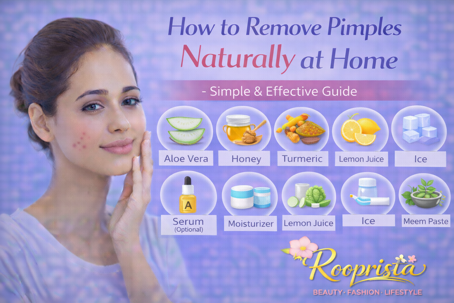 How to Remove Pimples Naturally at Home (Simple & Effective Guide ...